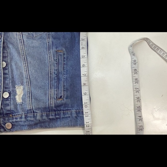 Twelfth Love Blue Denim Ripped Jacket - Picture 5 of 8